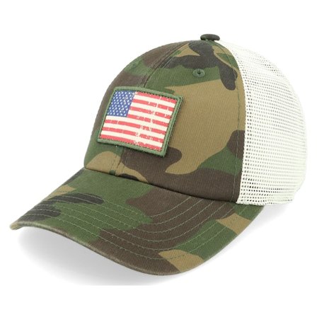American Needle - Camo trucker Cap - USA Ballpark Mesh Ivory/Camo Trucker @ Hatstore