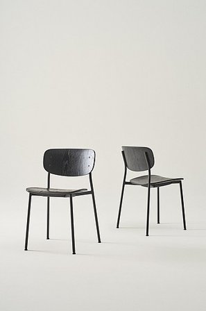 Jotex - Stol 2-pak Sort eg - MORRELL - Køb Spisebordsstole & køkkenstole hos Jotex