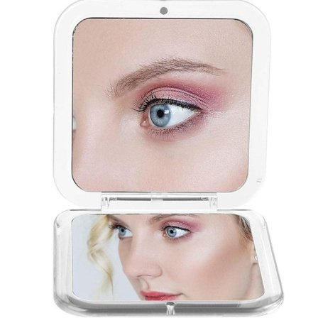Meikkipeili 15x Suurennus, Kokoontaitettava, Kannettava peili, matkoille ja meikkiin
