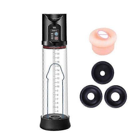 Elektrisk Massageapparat Vakuumpump - 4 Sugintensiteter Uppladdningsbar Automatisk