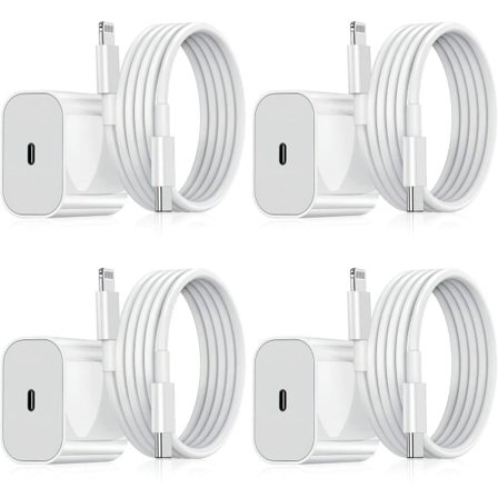 Laddare - Snabbladdare 20W USB-C - Adapter + Kabel 2m Vit 1-Pack