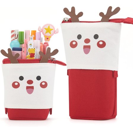 Sött pop-up pennfodral stående pennväska teleskopisk pennhållare