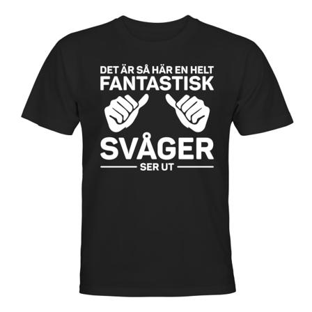 Fantastisk svoger - T-SKJORTE - UNISEX Svart - 3XL