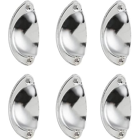 6 stk. Skallkop Trækgreb Vintage Antik Knapper Skab