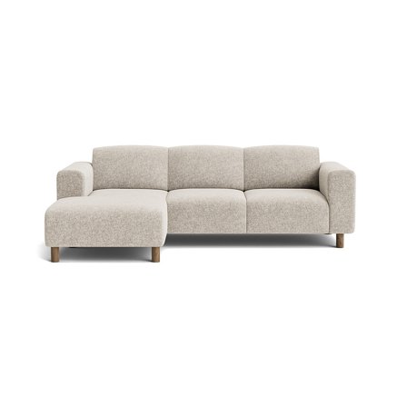 Toledo chaiselong sofa, venstrevendt - Genesis Grå/Beige - 238x152x78 - Sofa, chaiselong