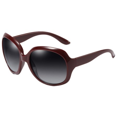 Polariserade solglasögon för kvinnor, klassiska överdimensionerade solglasögon