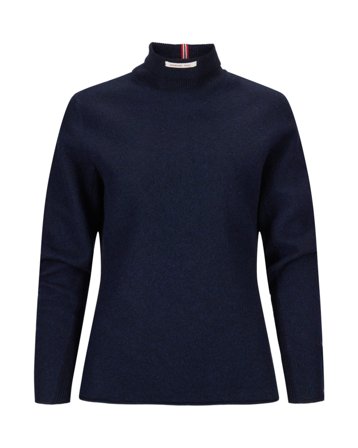 Amundsen Boiled Turtle Neck Womens Faded Navy