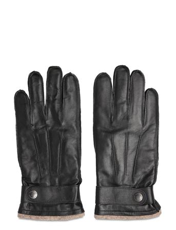 Slhpoul Leatherloves Accessories Gloves Finger Gloves Sort Selected Homme