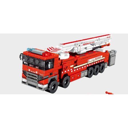 Brandbil 8-i-1 modelbyggesæt med klodser
