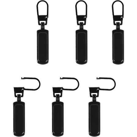 6 st dragkedjor dragkedja byte, uppgraderad dragkedja dragkedja reparation flik, dragkedja del byte avtagbar metall dragkedja dragkedja för de flesta 