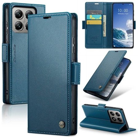 CaseMe Xiaomi 14T Pro smooth etui - Blå