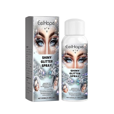Glittrande Glitter Spray, Hår Kropp Highlight Shimmer Bal Festival Bash Glitter Spray