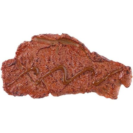 Kunstig livagtig kogt bøf falsk oksekød grøntsag hjem hus køkken skab indretning model