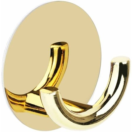 Rostfritt stål + zinklegering väggklistermärken för handdukar, garderober, badrum, sovrum, kök och kontor (guld)
