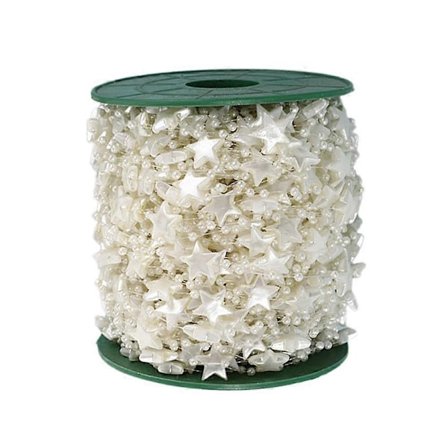 Juletræsperler Kunstige perler Perlekæde Perlebesatte kanter til bryllup Jul og ferie DIY forsyninger