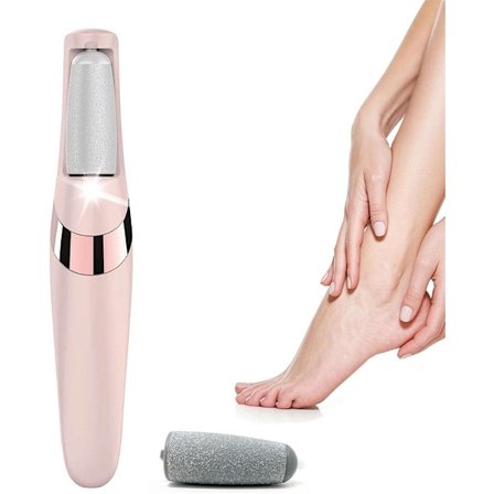 Genopladelig elektrisk callusfjerner til glattere fødder - 2 stk. tilbehør - Pedicureværktøj - Callusfjerner - Elektrisk fodfil - Genopladelig