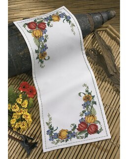 Broderipakke Løper Blomster - Permin