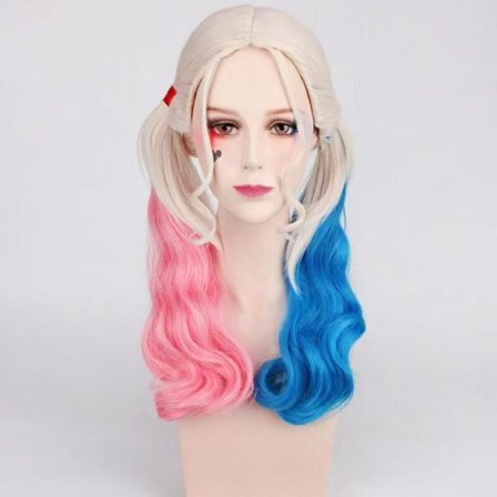 Harley Quinn -asu naisille | Joker Girl Cosplay Halloween-juhla-asu ja Cosplay-peruukki-110 110{FY}