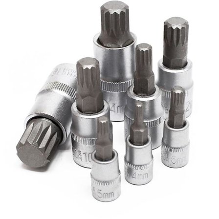 Monitoiminen XZN-hylsysarja 8 osaa M4 - M16