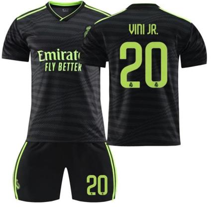 Ny säsong 22-23 Real Madrid Borta fotbollströja Vini JR.20 #S