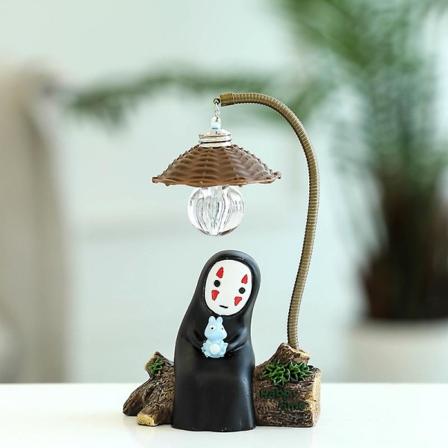 Spirited Away No Face Man Nattlampa Chi Chihiro Bordslampa Miyazaki Hayao Anime Kaonashi Barn Present