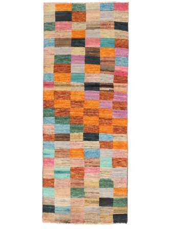 Tapis Berbère Colourful 75X198 De Couloir Orange/Rouge (Laine, Afghanistan)