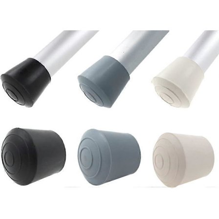 16x Gummi Fødder Møbelbeskyttere - Mange Størrelser og Farver Tilgængelige - Perfekt til Borde u0026 Stole 30mm Sort!Sort 30 mm