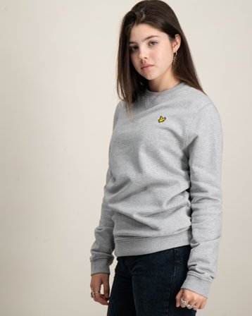 Lyle & Scott Crew Neck Sweatshirt Grå Trøjer Pige - Kids Brand Store