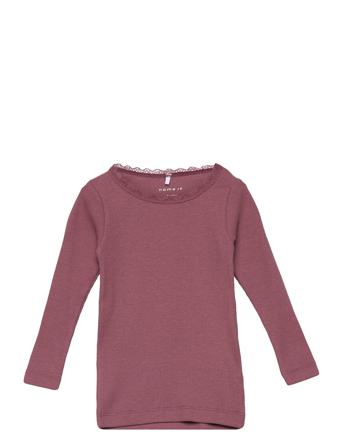 Nmfkab Ls Top T-shirts Long-sleeved T-shirts Lila Name It