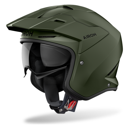 Cască Deschisă Airoh Kombakt Verde militar mat XL