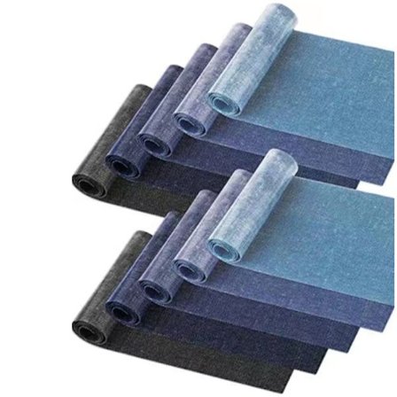 Jeanslapper Stofmærker Broderede 10-pak - 5 Farver x 2