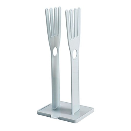 Bærbart tørrestativ til handsker, aftageligt afløbsstativ til skrivebord, til tørring af viskestykker i køkkenet, opvaskestativ (FMY) Blå