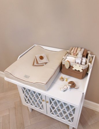 Cam Cam Copenhagen Changing Cushion - Ocs - Blueberries - Beige - ONE SIZE