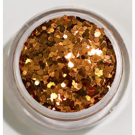 Nagelglitter - Hexagon - Koppar - 8ml - Glitter