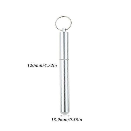 Oppbevaringsrør for synåler, etui i lær, strikking, brodering, reparasjonsnålbeholder, nøkkelring, tannpirkerboks