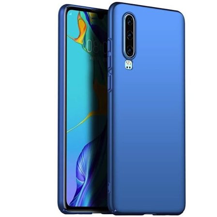 Huawei P30 Fodral, Solid Styv Matt PC Ultra-Tunn Anti-Shock Anti-Scratch Bumper för Huawei P30, Blå