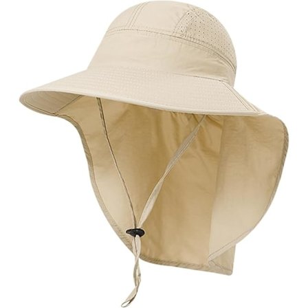 Lasten aurinkohattu, säädettävä lierihattu tytöille, leveälierinen aurinkohattu hihnalla, UPF 50+ UV-suoja, rantahattu, aurinkolippalakki 6-16-