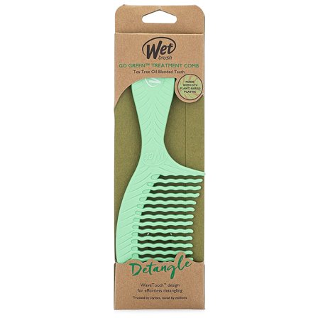 WetBrush Go Green Detangling Comb Tea Tree Oil, Hår, Børster & Accessories, Kamme