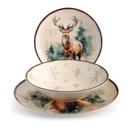 Komplett service - bordsservis H-h - 1551900 - julbordsservis 18 delar Alaska