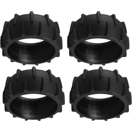 kpl Käytännölliset renkaat, joissa on pitävä kumipinta, sopivat ruohonleikkureihin 100x40mm Kumikäyttökomponentti sopii Dreame A1:lle