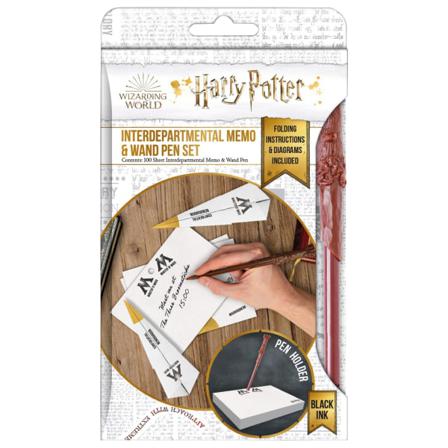 Harry Potter Interdepartmental Memo Note Block And Pen Set One