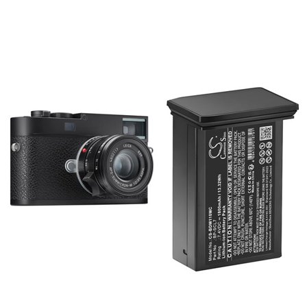Batteri til kamera for Leica M11, M11 Glossy, M11M osv.