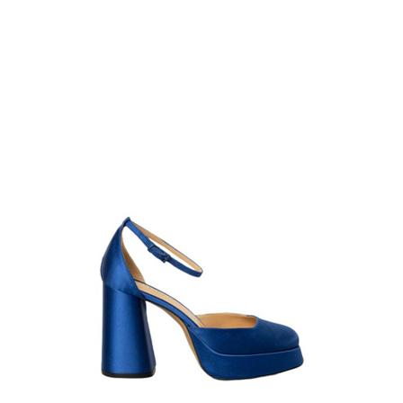 Roberto Festa Satin pump sandal Blå, Dame Sandaler med hæl, Størrelse: 36 EU
