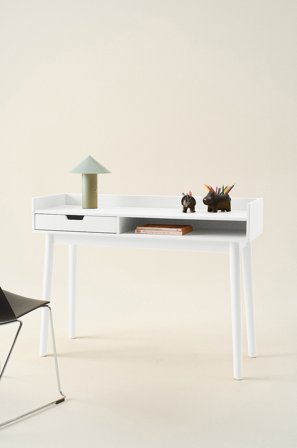 Jotex - Skrivebord For Barn 40x120 Cm White - CAMPO - Kjøp Barnebord hos Jotex