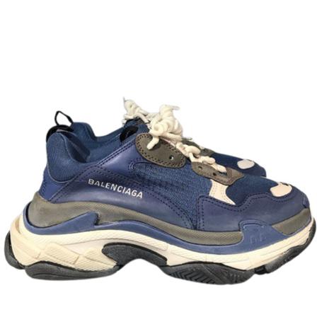 Balenciaga Vintage Pre-owned Baskets , Blauw , Dames , Maat: 40 EU Vintage Schoenen