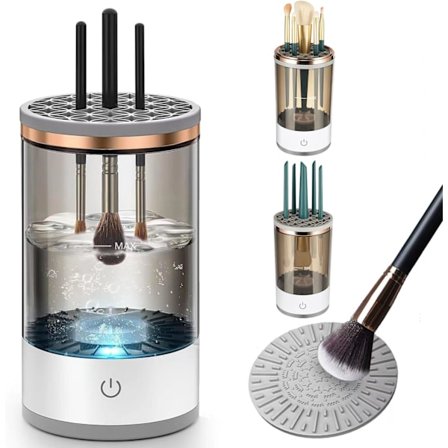 Automatisk Makeupbørste-renser - Elektrisk Kosmetikbørste-renser - Makeupbørste-rengøringsmaskine - Makeupbørste-rengøringsværktøj - Fantastisk Gave 
