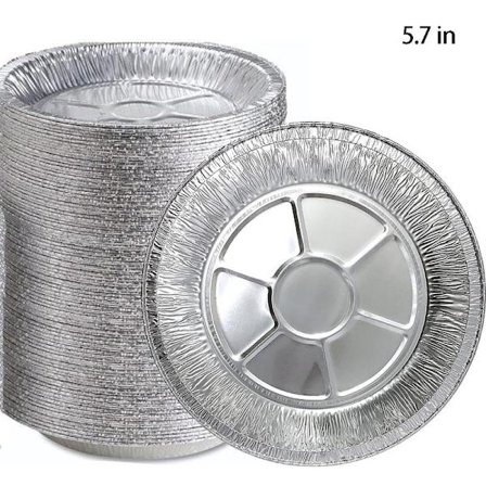 Paiform i folie Kraftig standardstørrelse for baking og servering, 60 stk