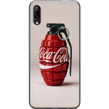 Kompatibel Mobilcover til Huawei Huawei P Smart Z Kunstnerisk illustration af Coca Cola granatæble i rødt og grønt, pop art inspireret motiv med le