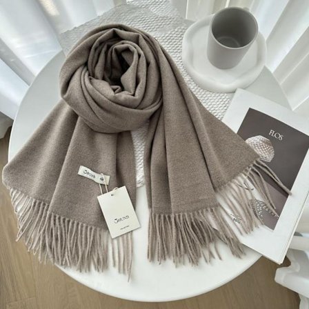 Enfärgad cashmere scarf sjal dam vinter exklusiv mångsidig 250g höst och vinter ny varm scarf