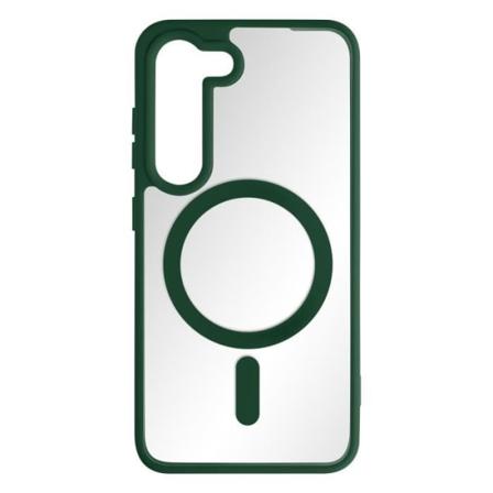 MagSafe Cover til Samsung Galaxy S23 Plus Hard Back Mat Silikone Contour Green Grön